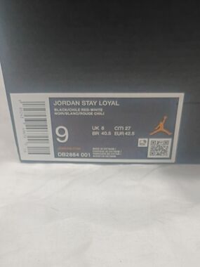 Jordan Stay Loyal Box Label - Black/White/Red Accent
